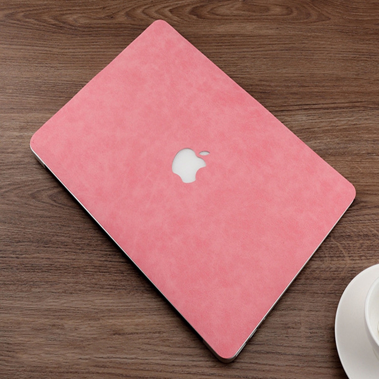 

For MacBook Pro 16 inch (2019) 2 in 1 PU Leather Laptop Top Shell Protective Film + Bottom Protective Film set(Pink)