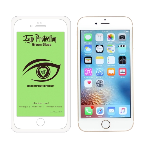 

For iPhone 6 Plus MIETUBL 9H Hardness Eye-caring Anti-glare Green Light Tempered Glass Film(White)