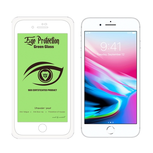 

For iPhone 7 Plus / 8 Plus MIETUBL 9H Hardness Eye-caring Anti-glare Green Light Tempered Glass Film(White)