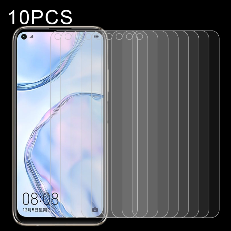 

10 PCS 0.26mm 9H Surface Hardness 2.5D Explosion-proof Tempered Glass Non-full Screen Film For Huawei Nova 6se