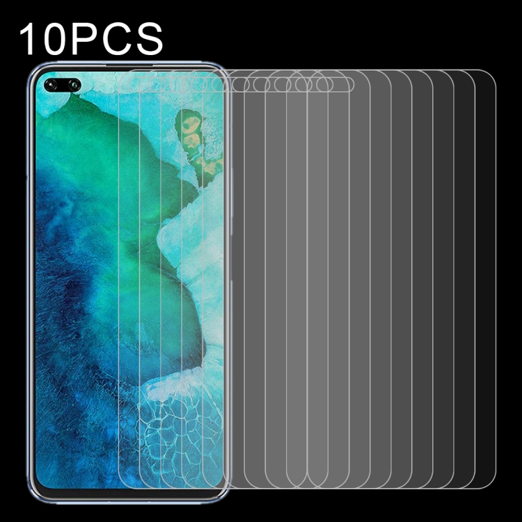 

10 PCS 0.26mm 9H Surface Hardness 2.5D Explosion-proof Tempered Glass Non-full Screen Film For Huawei Honor V30