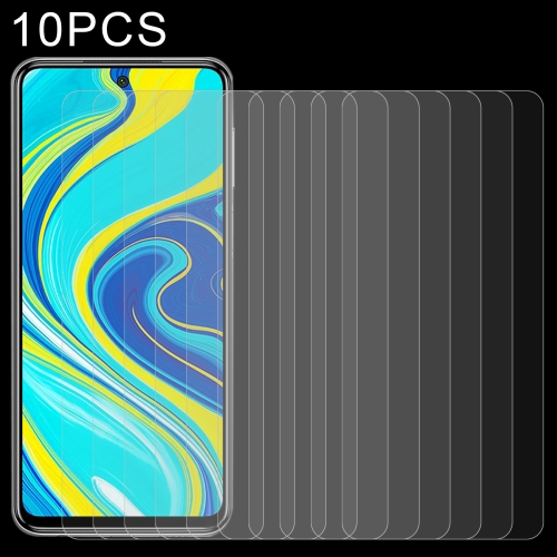 

10 PCS 0.26mm 9H Surface Hardness 2.5D Explosion-proof Tempered Glass Non-full Screen Film For Xiaomi Redmi Note 9 Pro