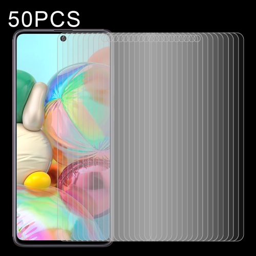 

50 PCS 0.26mm 9H Surface Hardness 2.5D Explosion-proof Tempered Glass Non-full Screen Film For Galaxy A71