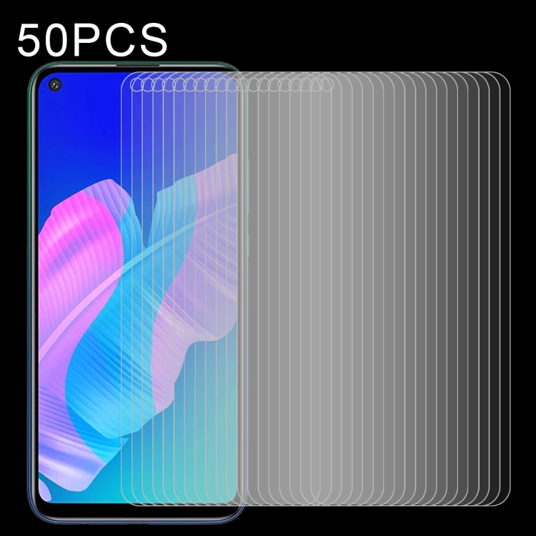 

50 PCS 0.26mm 9H Surface Hardness 2.5D Explosion-proof Tempered Glass Non-full Screen Film For Huawei Y7p