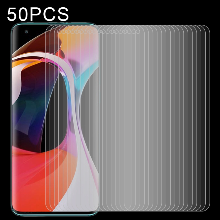 

50 PCS 0.26mm 9H Surface Hardness 2.5D Explosion-proof Tempered Glass Half Screen Film For Xiaomi MI 10