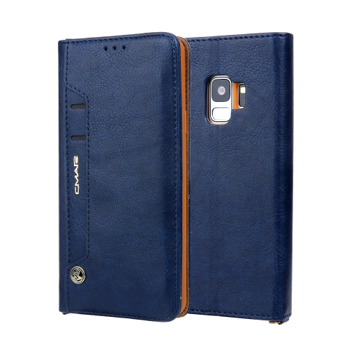 

For Galaxy S9 CMai2 Kaka Series Litchi Texture Horizontal Flip Leather Case with Holder & Card Slots(Blue)