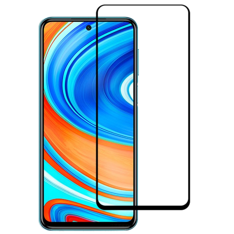 

For Xiaomi Redmi Note 9 Pro Max 9H Surface Hardness 2.5D Full Glue Full Screen Tempered Glass Film
