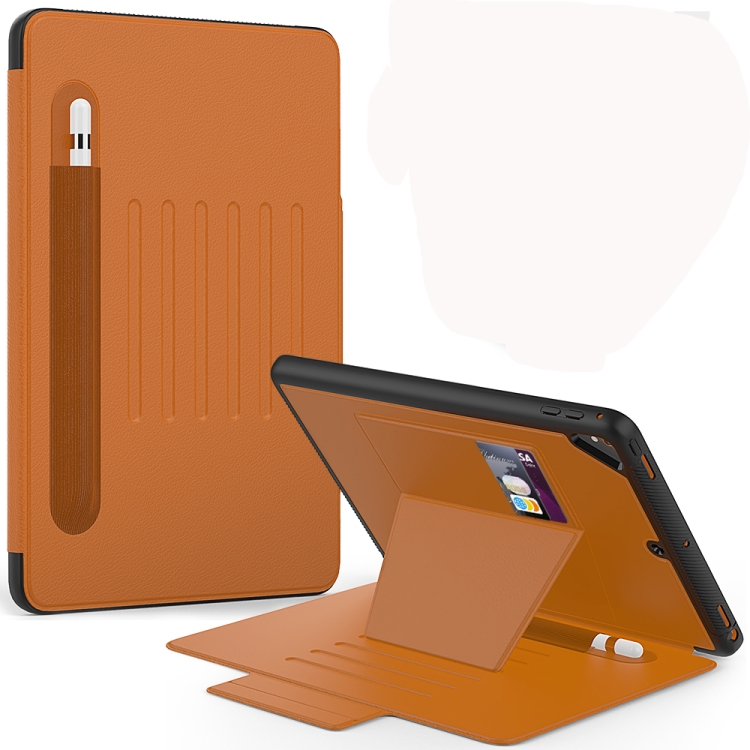 

For iPad 9.7 Multifunctional Tablet PC Protective Leather Case with Bracket & Card Slots & Pen Slot & Wake-up / Sleep Function(Khaki)