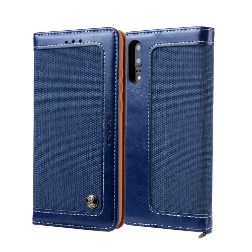 

For Huawei P20 CMai2 Legend of Xingyue Series Denim Texture Horizontal Flip Leather Case with Holder & Card Slots & Photo Frame & Hand Strap(Royal Blue)