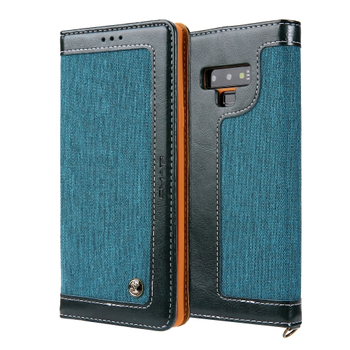 

For Galaxy Note9 CMai2 Legend of Xingyue Series Denim Texture Horizontal Flip Leather Case with Holder & Card Slots & Photo Frame & Hand Strap(Green)