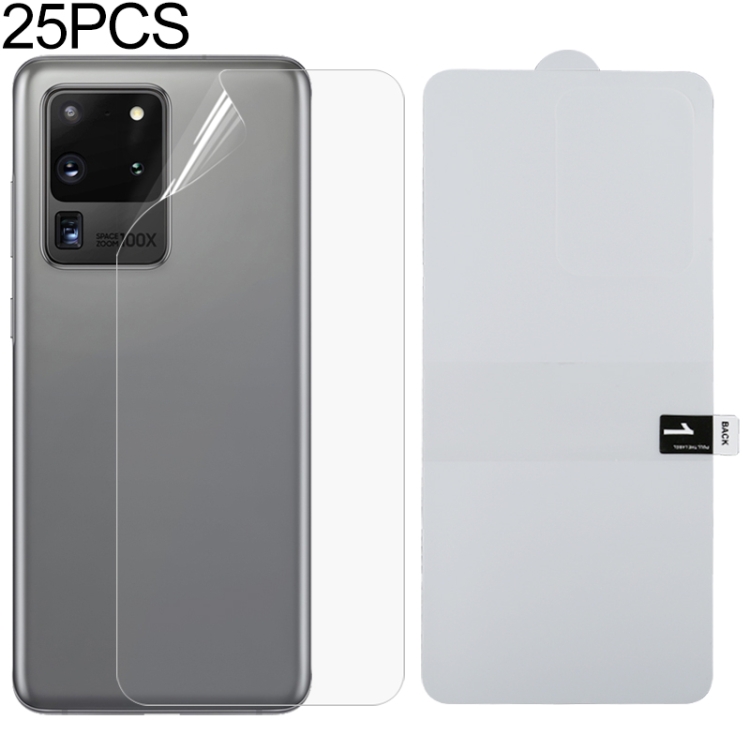 

For Galaxy S20 Ultra 25 PCS Soft Hydrogel Film Full Cover Back Protector