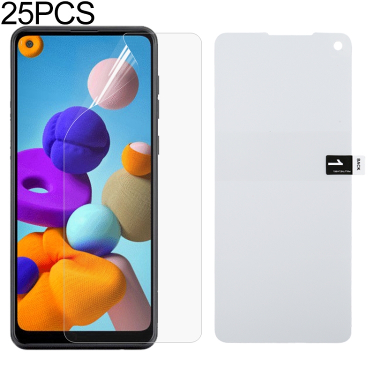 

For Galaxy A21 25 PCS Full Screen Protector Explosion-proof Hydrogel Film
