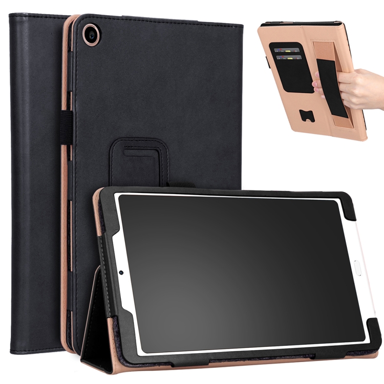 

For Xiaomi Mi Pad 4 Plus / 10.1 inch 2018 Vintage PU Leather Tablet PC Protective Cover with Bracket & Hand Support & Card Slots Function(Black)