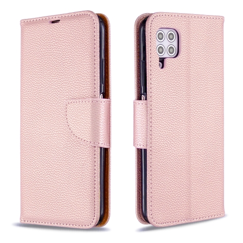 

For Huawei P40 Lite Litchi Texture Pure Color Horizontal Flip PU Leather Case with Holder & Card Slots & Wallet & Lanyard(Rose Gold)