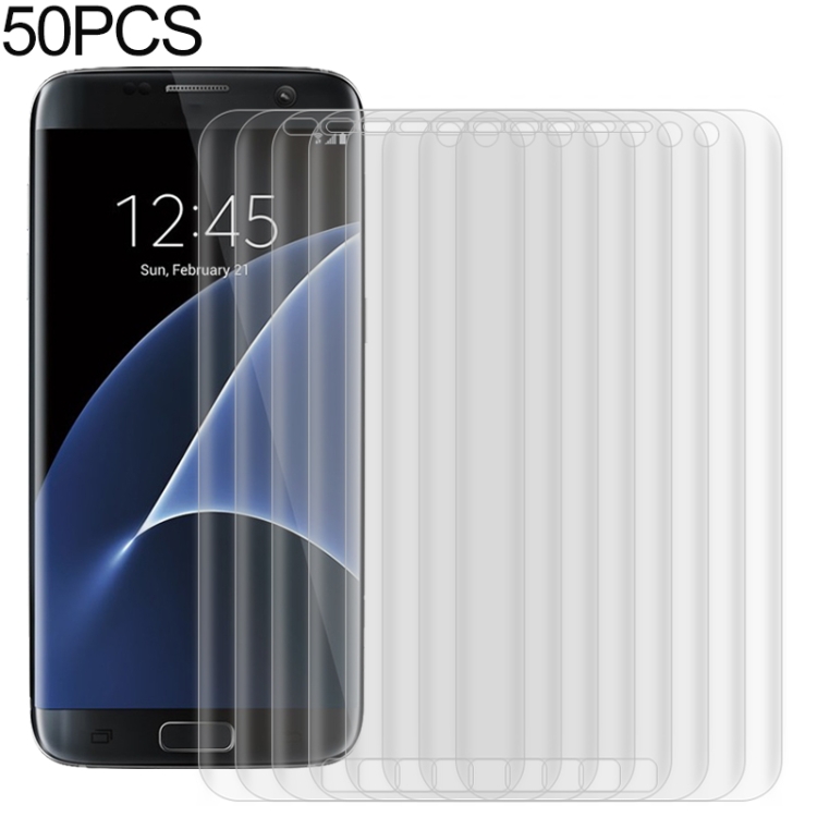 

For Galaxy S7 50 PCS 3D Curved Full Cover Soft PET Film Screen Protector