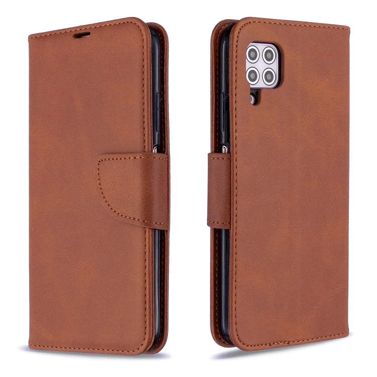

For Huawei P40 Lite Retro Lambskin Texture Pure Color Horizontal Flip PU Leather Case with Holder & Card Slots & Wallet & Lanyard(Brown)