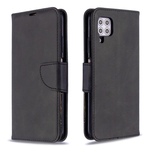 

For Huawei P40 Lite Retro Lambskin Texture Pure Color Horizontal Flip PU Leather Case with Holder & Card Slots & Wallet & Lanyard(Black)