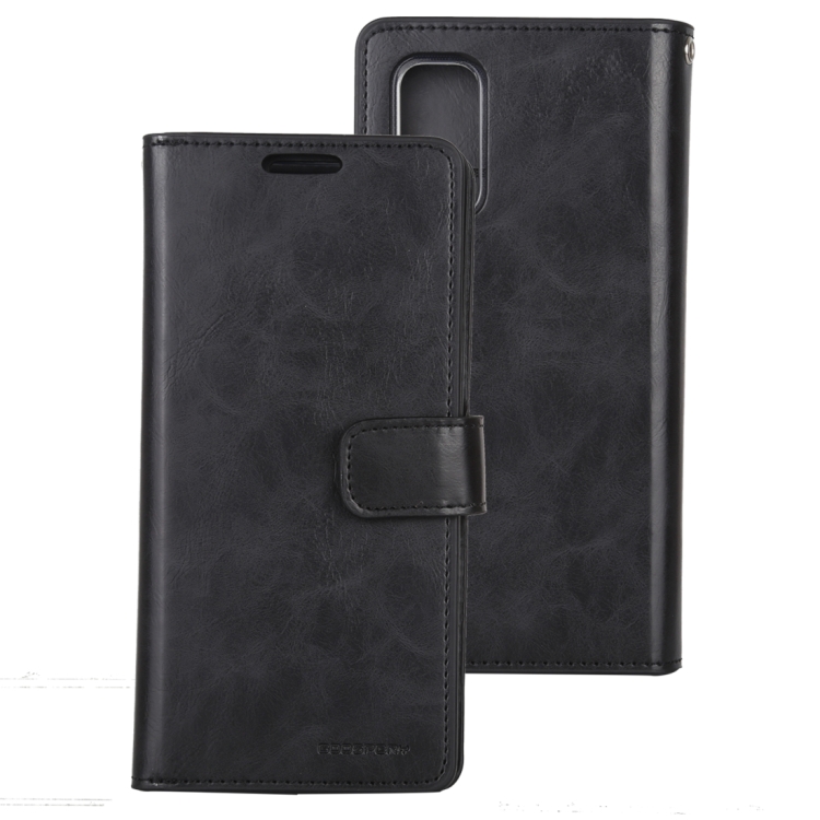 

For Galaxy S20 Plus GOOSPERY Mansoor Series Crazy Horse Texture Horizontal Flip Leather Case With Bracket & Card Slot & Wallet(Black)