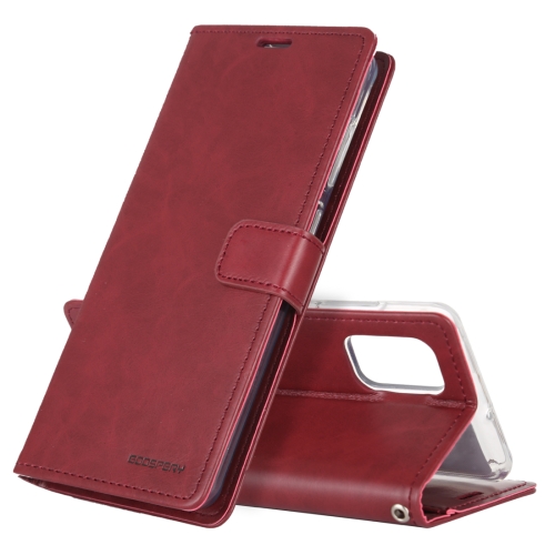 

For Galaxy S20 Ultra GOOSPERY BLUE MOON DIARY Crazy Horse Texture Horizontal Flip Leather Case With Bracket & Card Slot & Wallet(Wine Red)