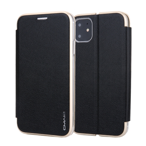 

For iPhone 11 CMai2 Linglong Series PC+PU Horizontal Flip Leather Case with Holder & Card Slot(Black)