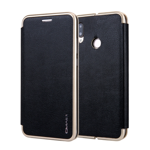 

For Huawei P20 Lite CMai2 Linglong Series PC+PU Horizontal Flip Leather Case with Holder & Card Slot(Black)