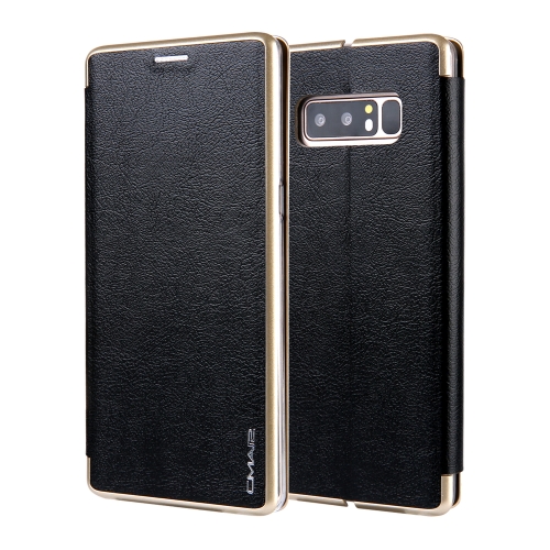 

For Galaxy Note 8 CMai2 Linglong Series PC+PU Horizontal Flip Leather Case with Holder & Card Slot(Black)