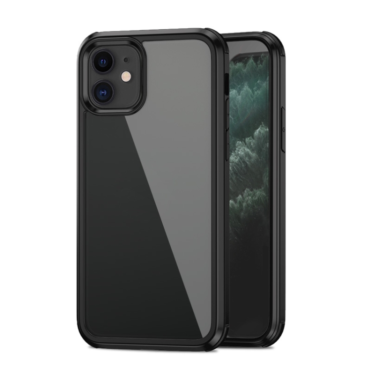 

For iPhone 11 iPAKY TPU + Glass Protective Case(Black)