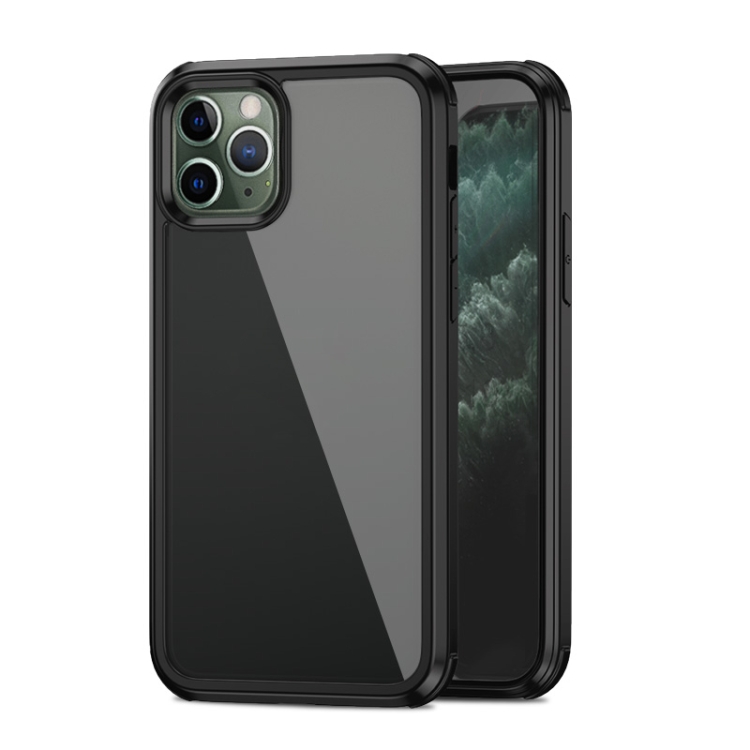 

For iPhone 11 Pro Max iPAKY TPU + Glass Protective Case(Black)