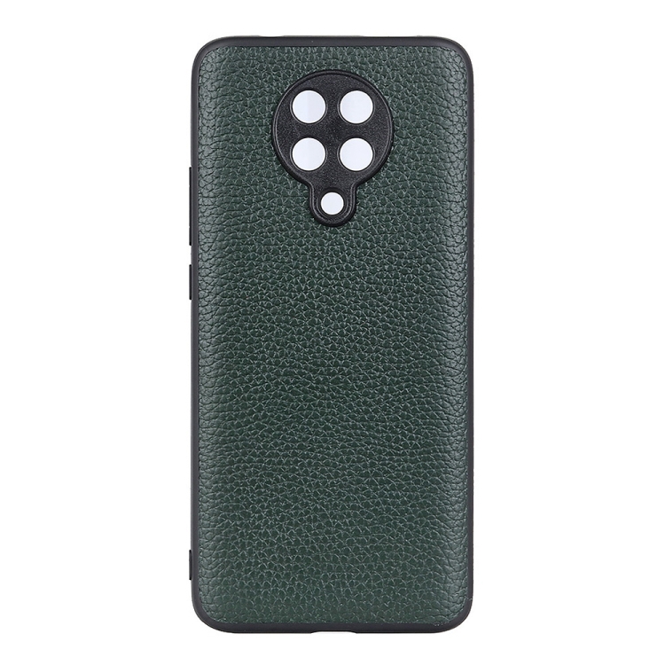 

For Xiaomi Redmi K30 Pro Litchi Texture Genuine Leather Folding Protective Case(Green)