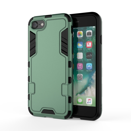 

For iPhone SE 2020 / 8 / 7 PC + TPU Shockproof Protective Case(Green)