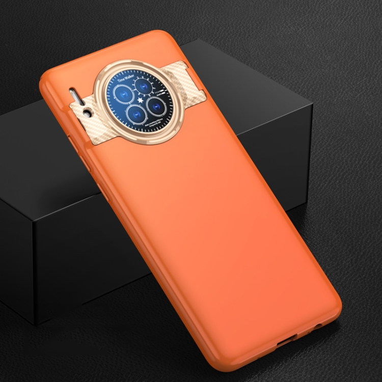

For Huawei Mate 30 / Mate 30 5G GKK Ultra-thin Full Coverage PC Protective Case with Holder(Orange)
