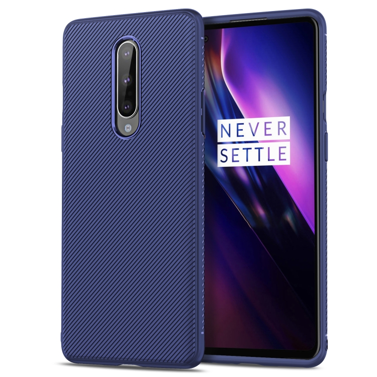 

For OnePlus 8 Lenuo Leshen Series Stripe Texture TPU Case(Dark Blue)