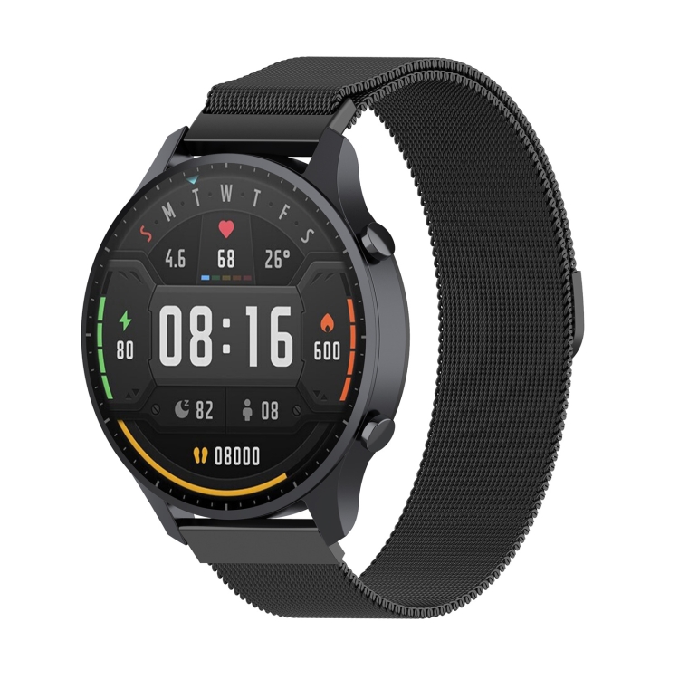 

For Xiaomi Watch Color 22mm Milan Wrist Strap Watchband(Black)