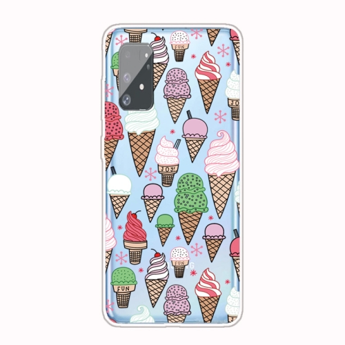 

For Galaxy A91 / S10 Lite 2020 Shockproof Painted Transparent TPU Protective Case(Ice Cream)