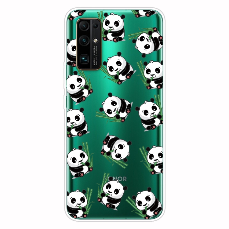 

For Huawei Honor 30 Shockproof Painted Transparent TPU Protective Case(Panda)
