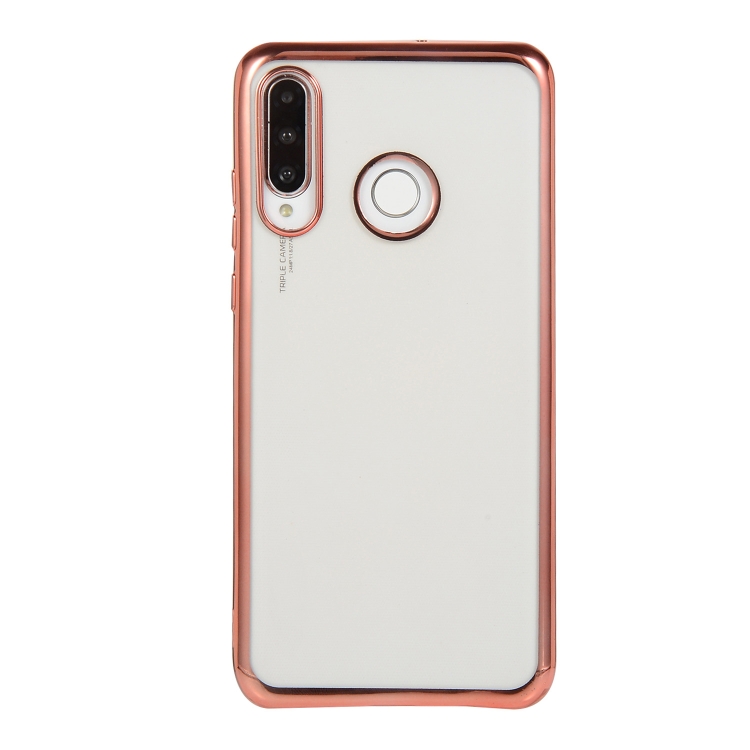 

For Huawei P30 Lite Electroplating TPU Protective Case(Rose Gold)
