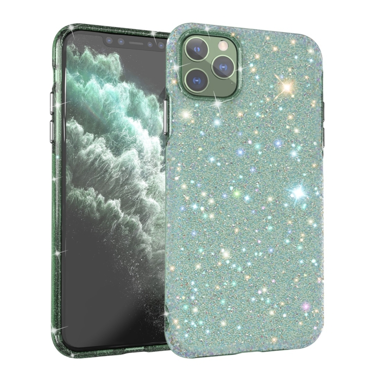 

For iPhone 11 Pro Shiny Diamond Protective Case(Green)