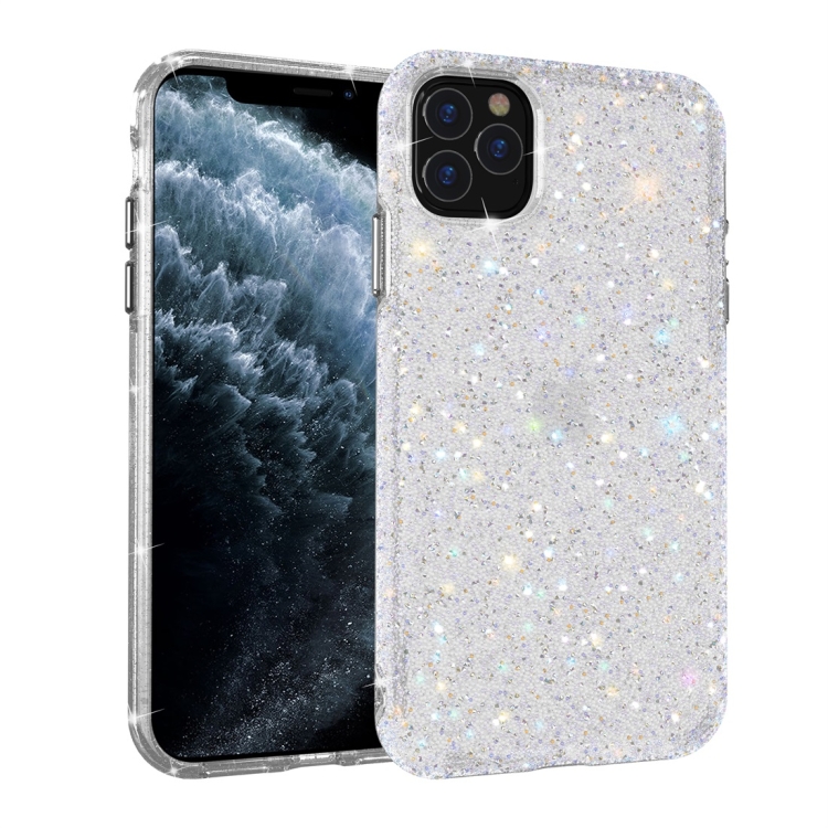

For iPhone 11 Pro Max Shiny Diamond Protective Case(Silver)
