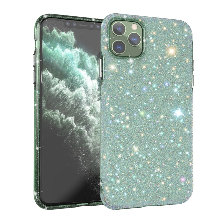 

For iPhone 11 Pro Max Shiny Diamond Protective Case(Green)