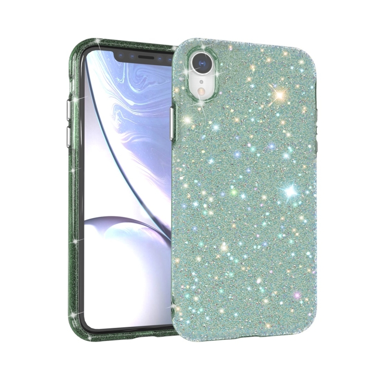 

For iPhone XR Shiny Diamond Protective Case(Green)