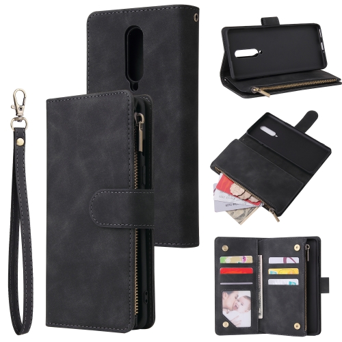 

For OnePlus 8 Multifunctional Horizontal Flip Leather Case, with Card Slot & Holder & Zipper Wallet & Photo Frame(Black)