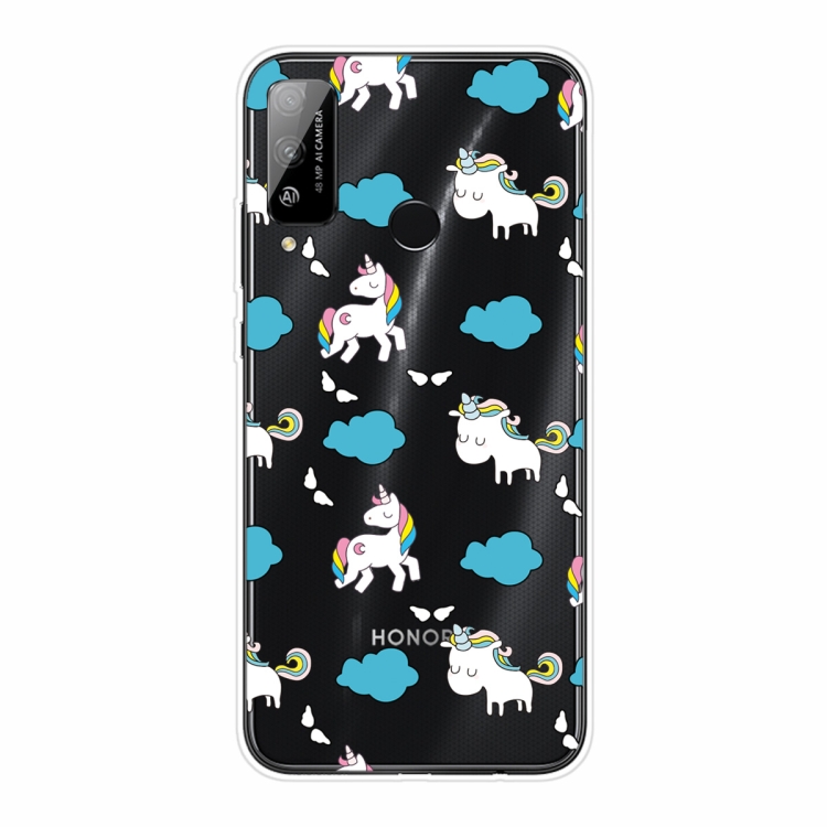 

For Huawei Honor Play 4T Shockproof Painted Transparent TPU Protective Case(Clound Horse)