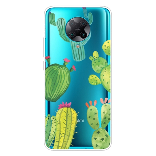 

For Xiaomi Redmi K30 Pro Shockproof Painted Transparent TPU Protective Case(Cactus)