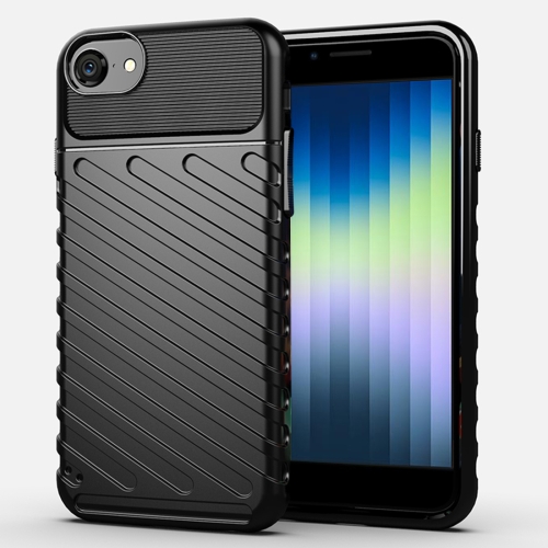 

For iPhone SE 2020 Thunderbolt Shockproof TPU Soft Case(Black)
