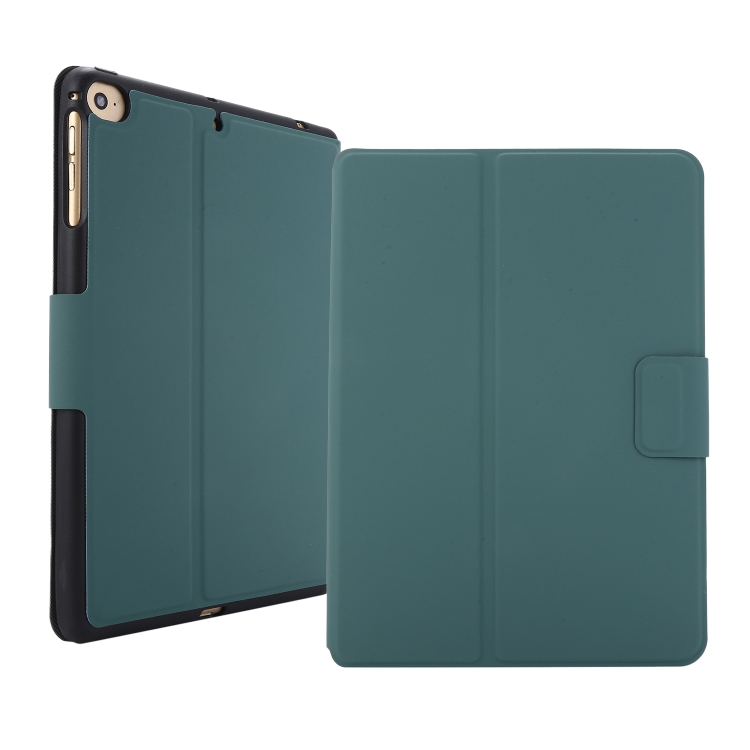 

For iPad mini 5 / 4 / 3 / 2 / 1 Electric Pressed Texture Horizontal Flip Leather Case with Holder & Pen Slot(Pine Green)