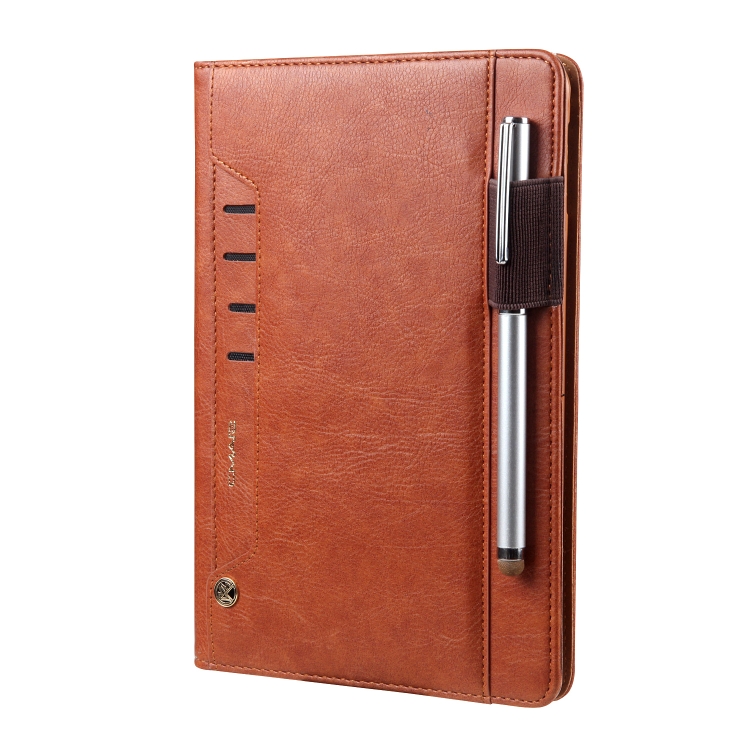 

For iPad Air & Air 2 CMai2 Tmall Kaka Litchi Texture Horizontal Flip Leather Case with Holder & Card Slot & Photo Frame & Pen Slot(Brown)