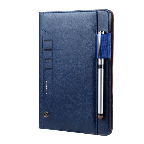 

For iPad Pro 9.7 CMai2 Tmall Kaka Litchi Texture Horizontal Flip Leather Case with Holder & Card Slot & Photo Frame & Pen Slot(Royal Blue)