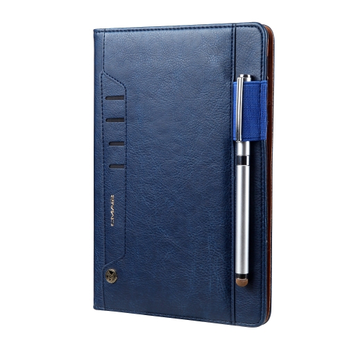 

For iPad 10.2 CMai2 Tmall Kaka Litchi Texture Horizontal Flip Leather Case with Holder & Card Slot & Photo Frame & Pen Slot(Royal Blue)