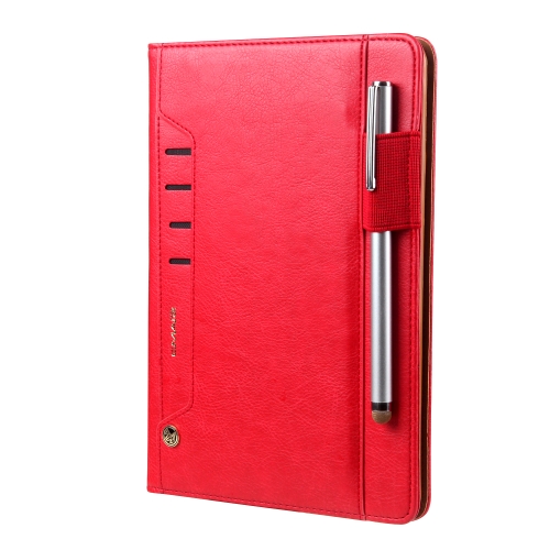 

For iPad 10.2 CMai2 Tmall Kaka Litchi Texture Horizontal Flip Leather Case with Holder & Card Slot & Photo Frame & Pen Slot(Red)
