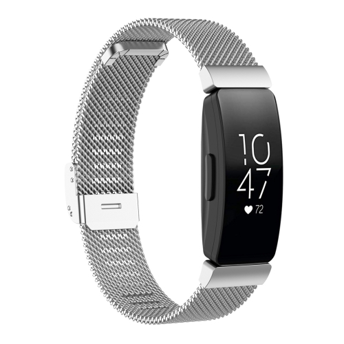 

Stainless Steel Metal Mesh Wrist Strap Watch Band for Fitbit Inspire / Inspire HR / Ace 2, Size: L(Silver)